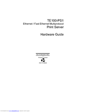 TRENDNET TE100-PS1 Hardware Manual