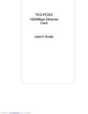 TRENDNET TEG-PCISX User Manual