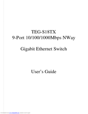 TRENDNET TEG-S18TX User Manual