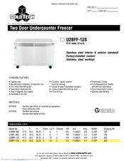 Coldtech U2BFF-12S Specifications