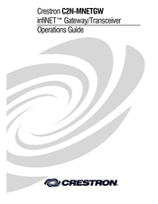 Crestron infiNET Gateway C2N-MNETGW Operation Manual