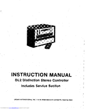 Crown DL2 Instruction Manual
