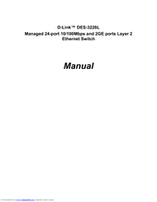 D-link DES-3226L Manual