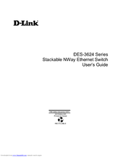 D-link 3624I - DES Switch - Stackable User Manual