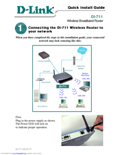 D-link DI-711 - Gateway Quick Install Manual