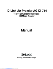 D-link DI-784 Manual