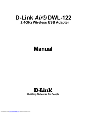 D-link Air DWL-122 Manual