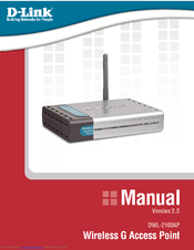 D-Link DWL-2100AP Manual