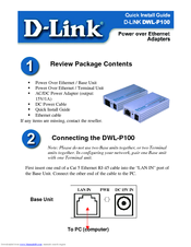 D-link DWL-P100 Quick Install Manual