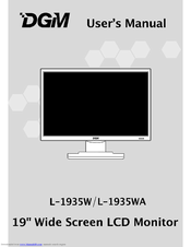 DGM L-1935W User Manual