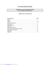 Doyon WM35 Manual