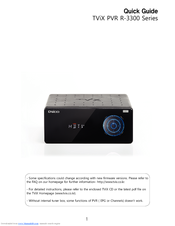 Dvico PRV R-3300 Quick Manual