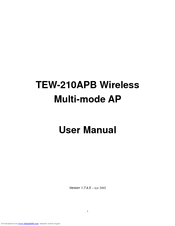 TRENDNET TEW-210APB User Manual