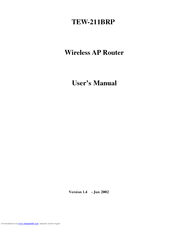 TRENDNET TEW-211BRP User Manual