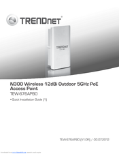 TRENDNET 12dBi Quick Installation Manual