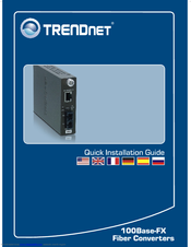 TRENDNET TFC-110S15 - DATA SHEETS Quick Installation Manual