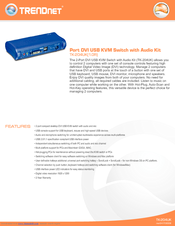 TRENDNET TK-204UK - DVI USB KVM Switch Specifications