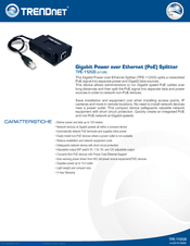 TRENDNET TPE-112GS Datasheet