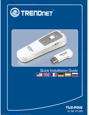TRENDNET TU2-P2W - Compact Wireless Presenter Presentation Remote Control Quick Installation Manual