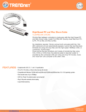 TRENDNET TU2-PMLINK Specifications