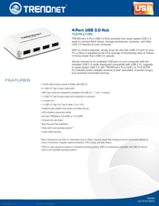 TRENDNET TU3-H4 Datasheet