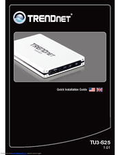 TRENDNET TU3-S25 Quick Installation Manual