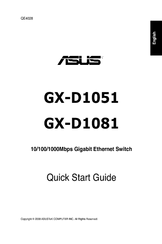Asus GX-D1081 Quick Start Manual