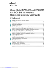 Cisco EPC3825 User Manual