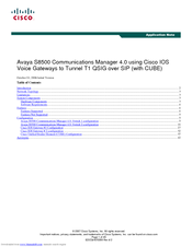 Cisco S8500 Application Note