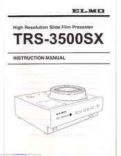 Elmo TRS-3500SX Instruction Manual