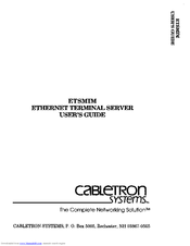 Cabletron Systems ETSMIM User Manual