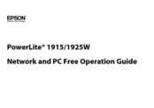 Epson V11H313020 - POWERLITE 1915 Multimedia Projector Network Manual