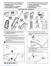 FLYMO ELECTRIC DUMP SYSTEM ASSEMBLY KIT Manual