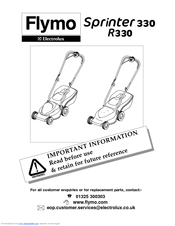 FLYMO SPRINTER 330 Instruction Manual