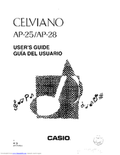 CASIO Celviano AP-25 User Manual