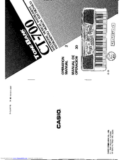 CASIO ToneBank CT-700 Operation Manual