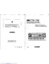 CASIO CTK-750 Operation Manual