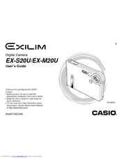 CASIO Exilim EX-S20U User Manual