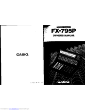 CASIO FX-795P Owner's Manual