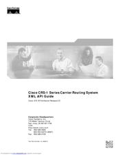 Cisco CRS-1 Series Api Manual