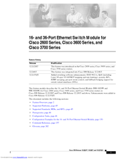 Cisco NME-16ES-1G - Etherswitch Service Mod 16 User Manual