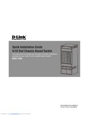 D-Link DES-7210-BASE Quick Installation Manual