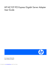HP NC112T User Manual