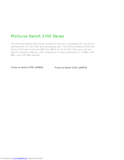 HP ProCurve 2708 Brochure & Specs