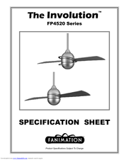 Fanimation Involution FP4520 Series Specification Sheet