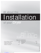 Frigidaire Affinity FAQE7072L Installation Manual
