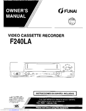 Funai F240LA Owner's Manual