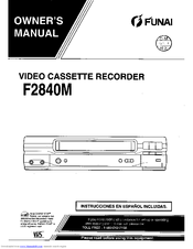 Funai F2840M Owner's Manual