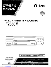 Funai F2860M Owner's Manual
