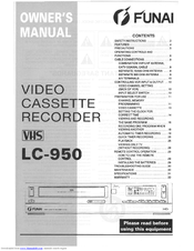 Funai LC-950 Owner's Manual